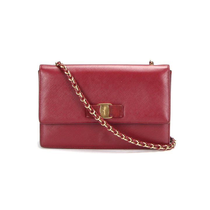 Vara Bow Leather Crossbody Bag