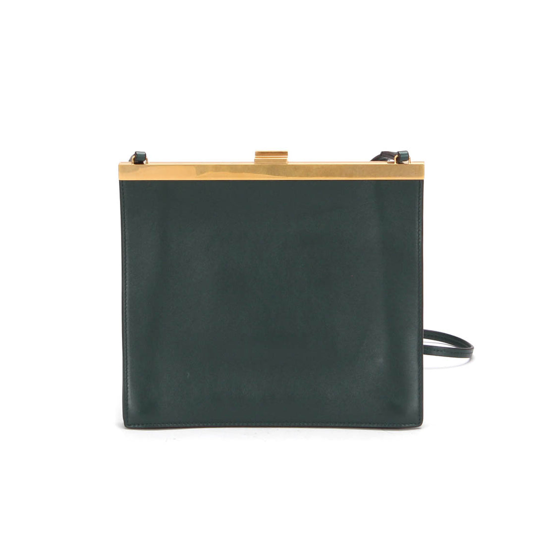 Mini Clasp Leather Crossbody Bag