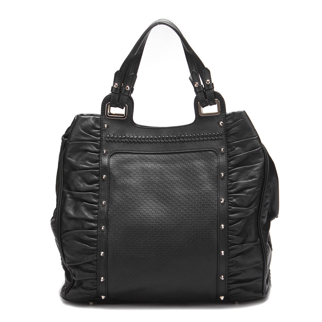 Leather Stud Tote Bag