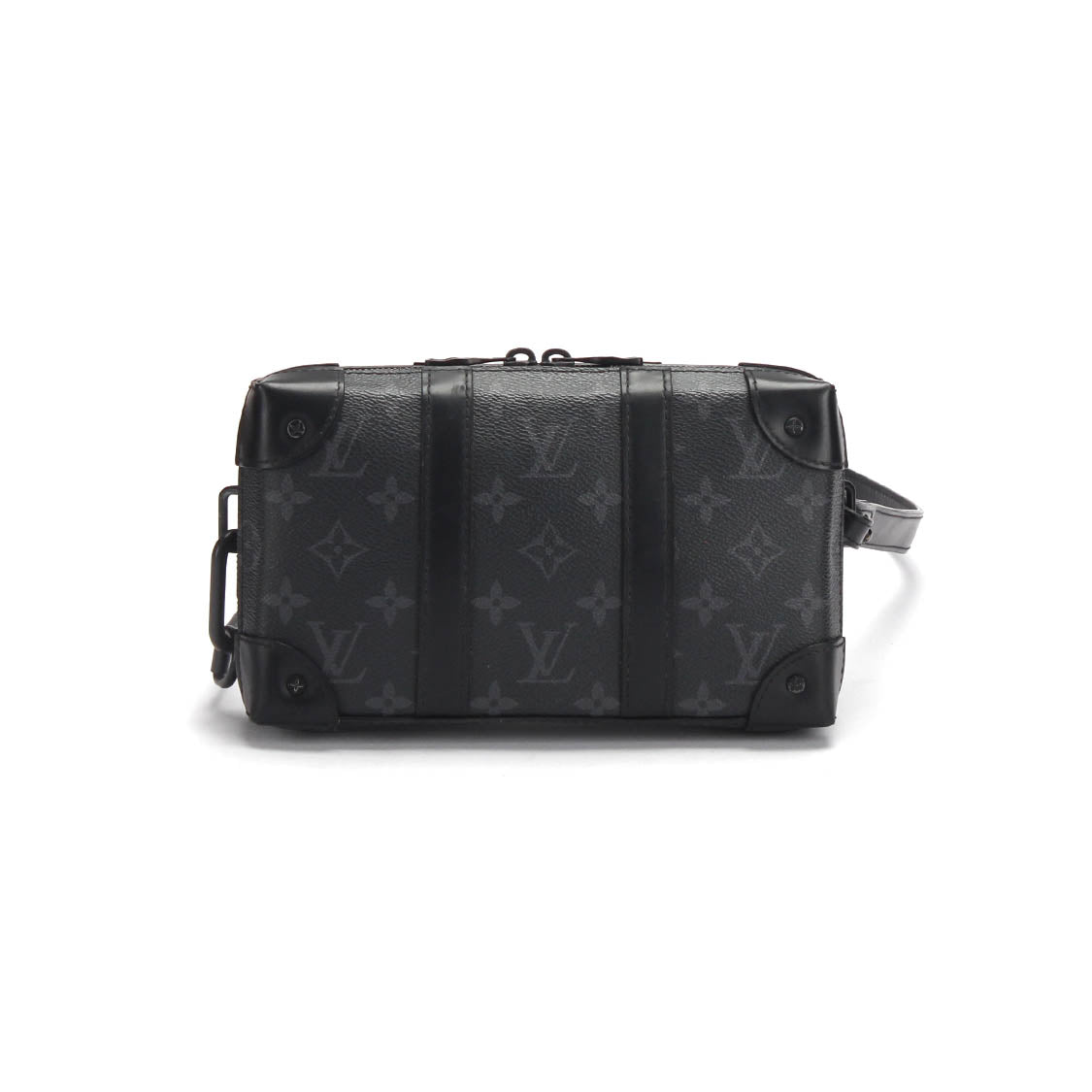 Louis Vuitton Monogram Eclipse Soft Trunk Wallet Metal Crossbody Bag M69838 in Good condition