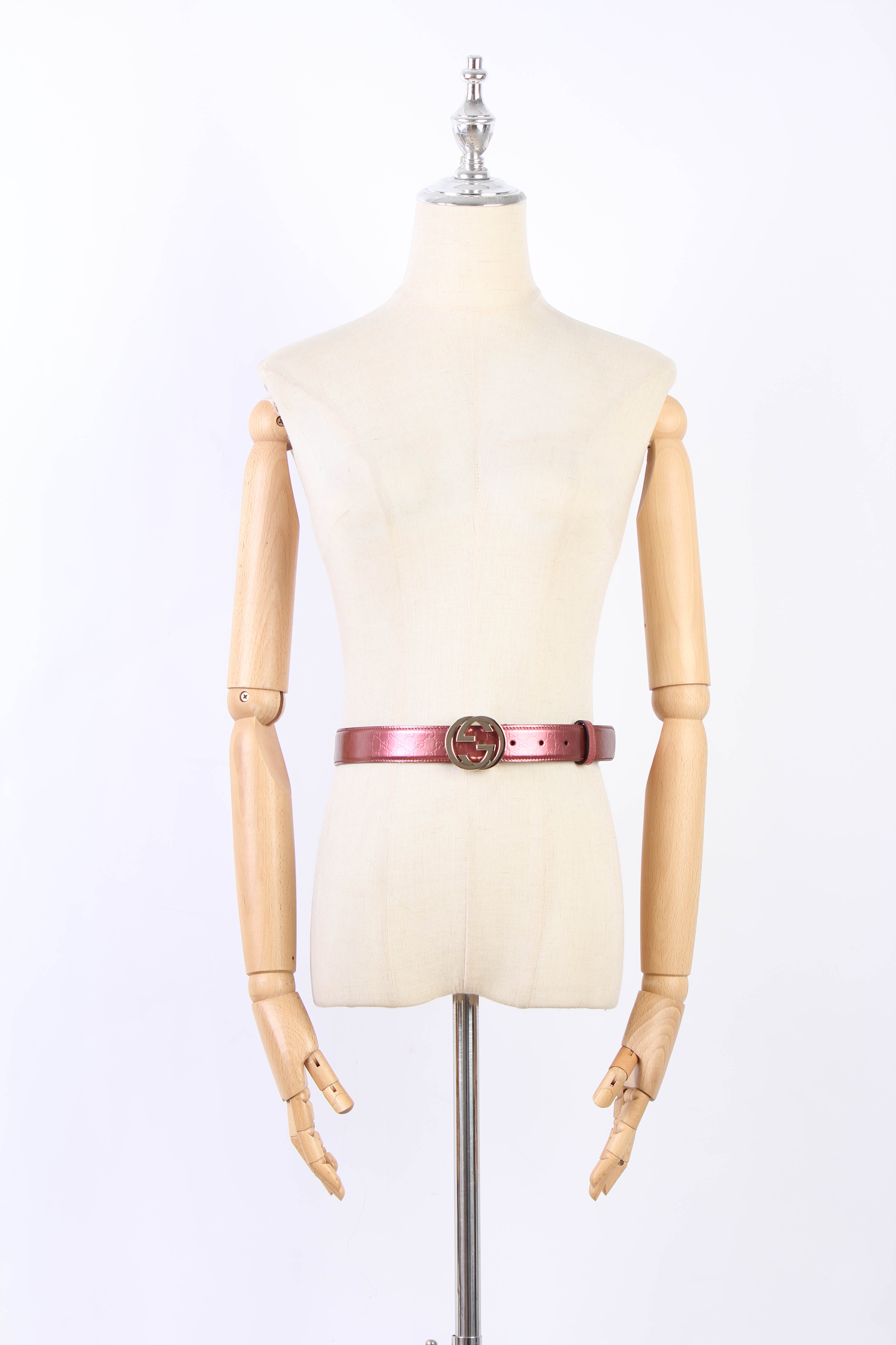 Interlocking G Leather Belt 114874