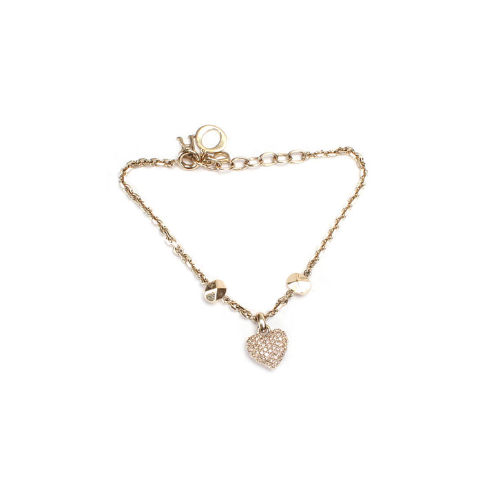 Heart & Logo Charm Bracelet