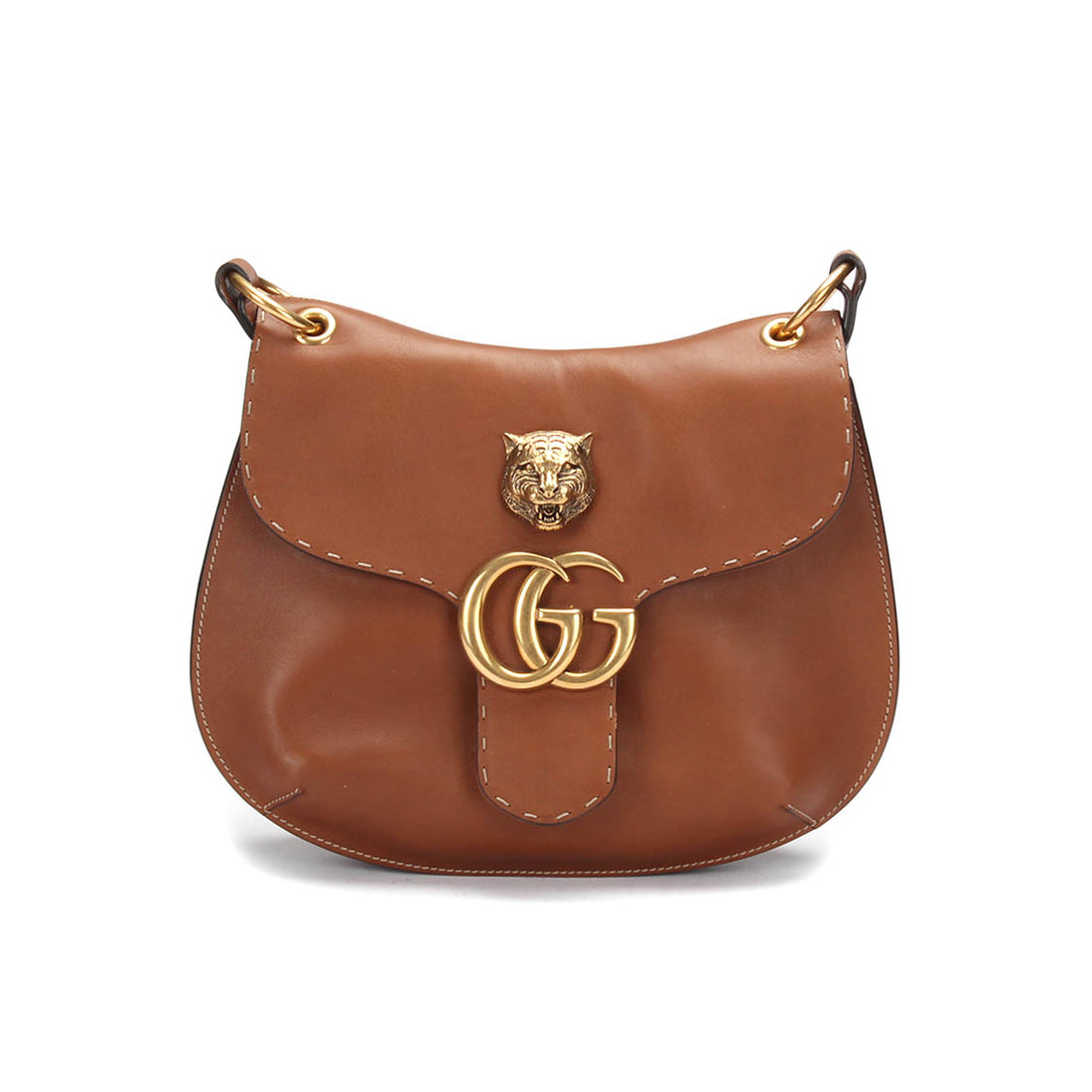 GG Marmont Leather Crossbody Bag 409154