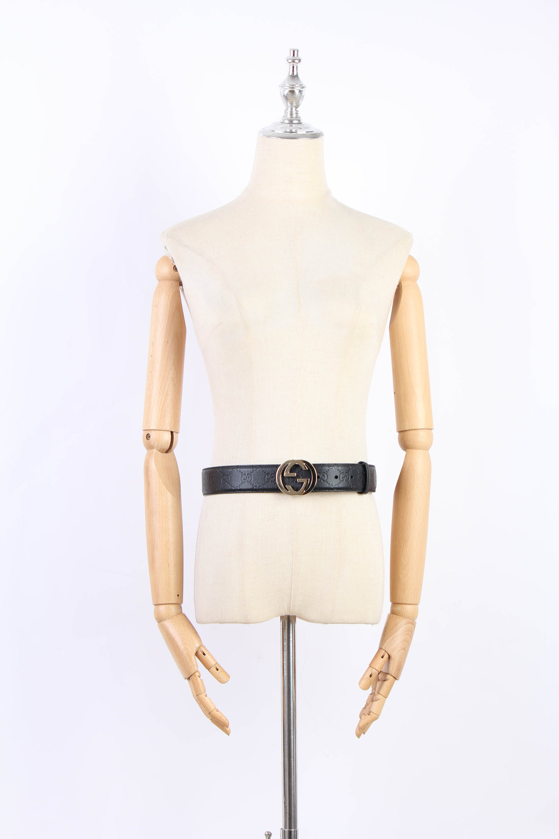 Interlocking GG Guccissima Belt