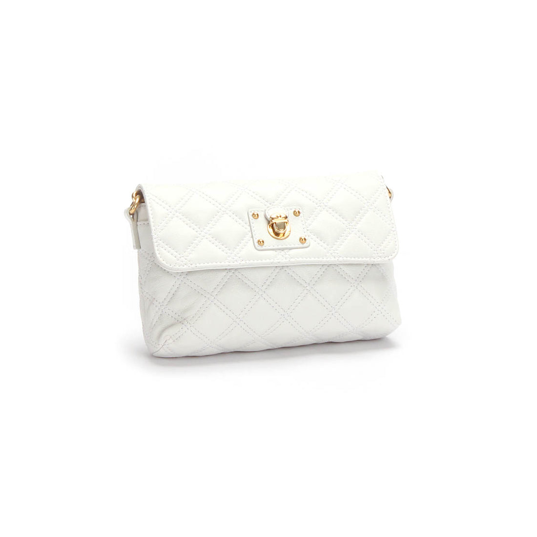 Quilted Leather Chain Crossbody Bag