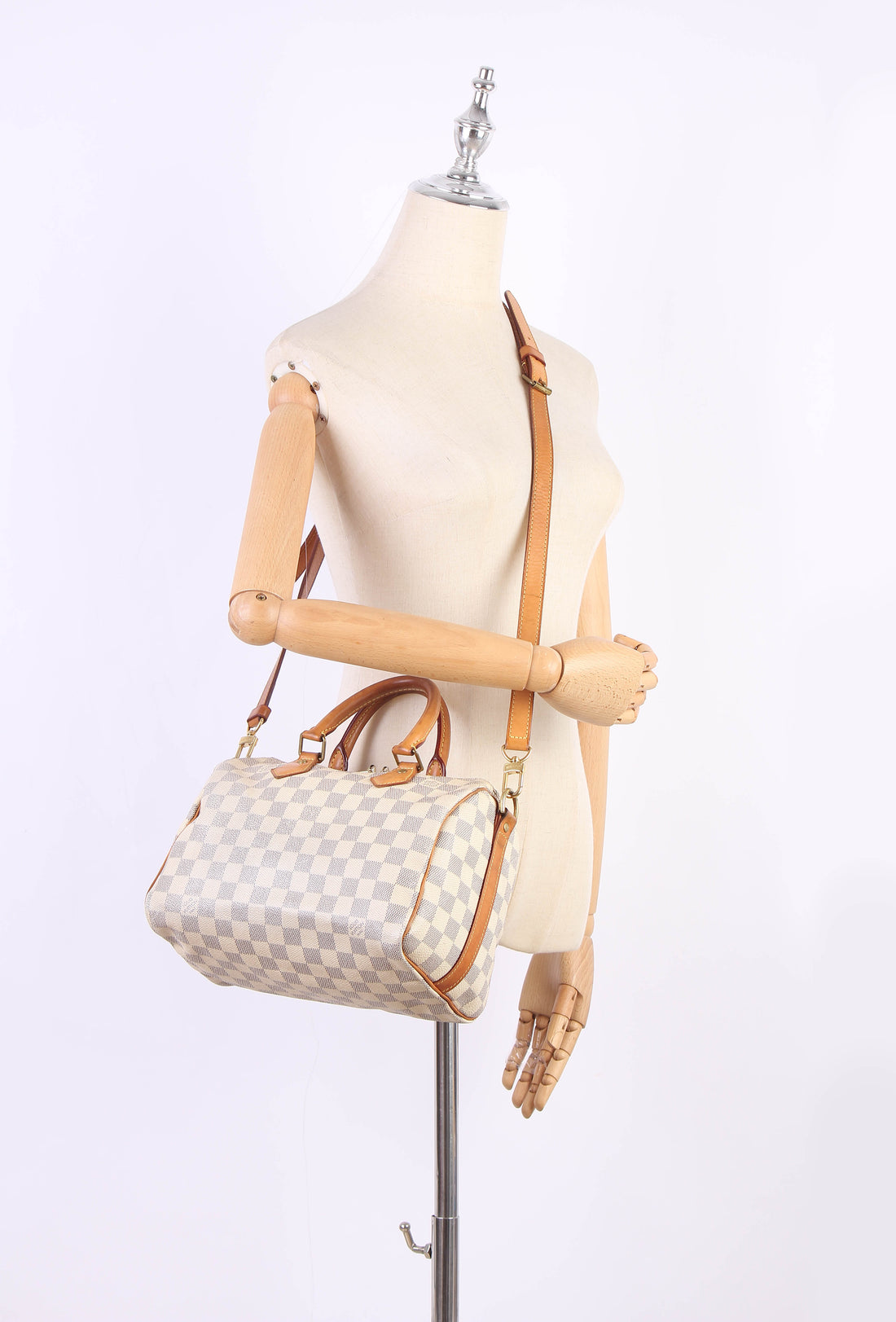 Damier Azur Speedy Bandouliere 25 N41374