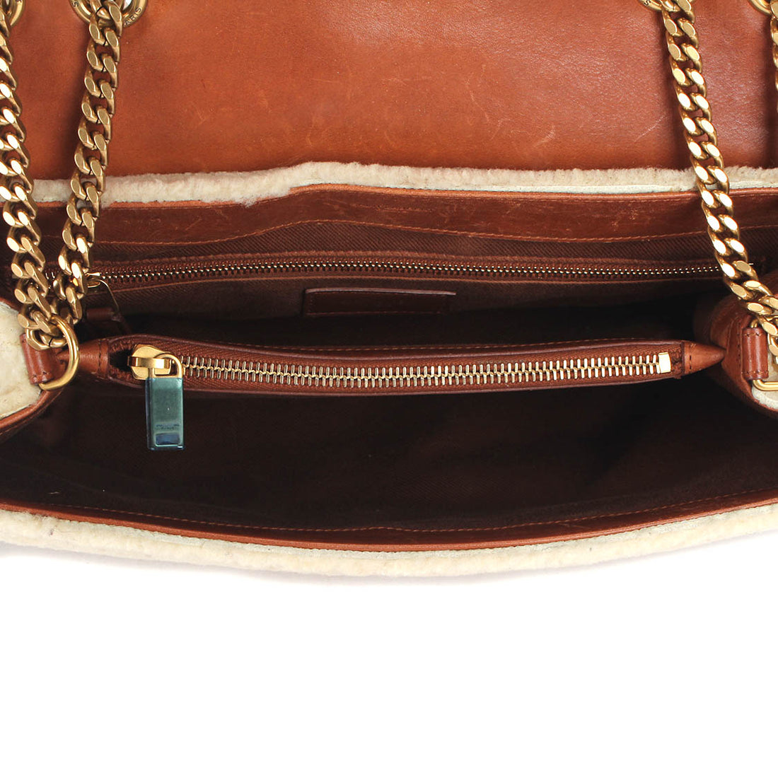 LouLou Shearling Shoulder Bag