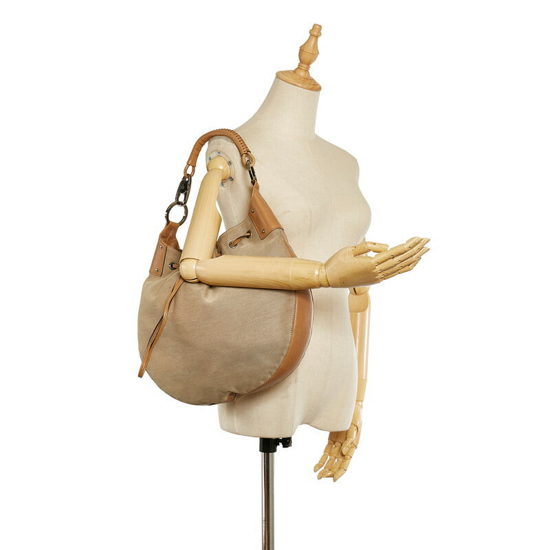 Canvas Drawstring Shoulder Bag 109210