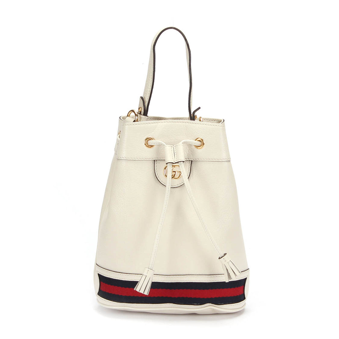 Small Ophidia Leather Bucket Bag 610846