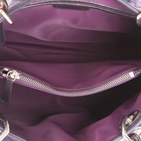 Cannage Nylon Shoulder Bag