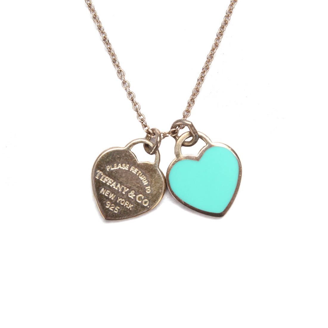 Return to Tiffany Double Heart Pendant Necklace