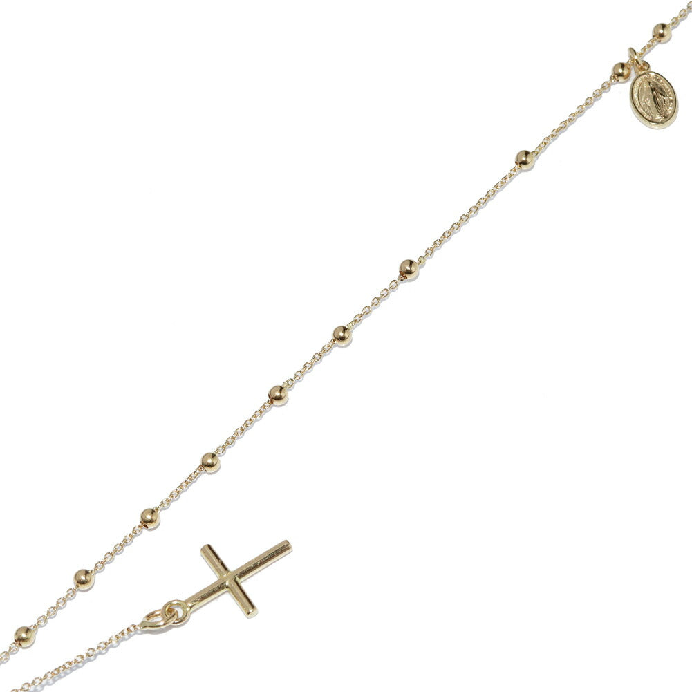 UNOAERRE (Uno A Erre) Bracelet K18YG Maria Cross