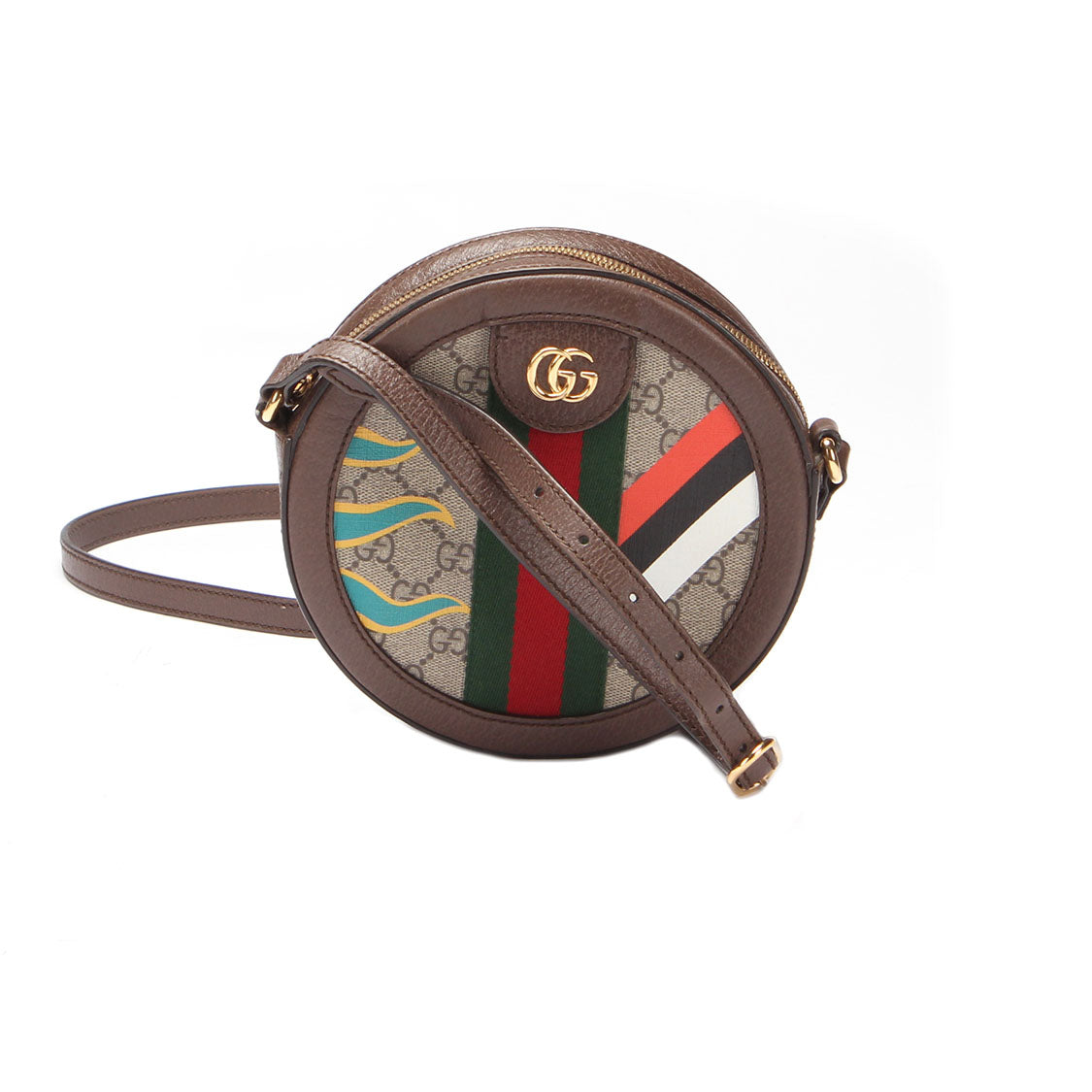 Mini GG Supreme Round Ophidia Crossbody Bag 574978