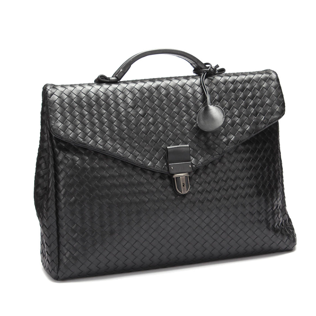 Intrecciato Leather Briefcase