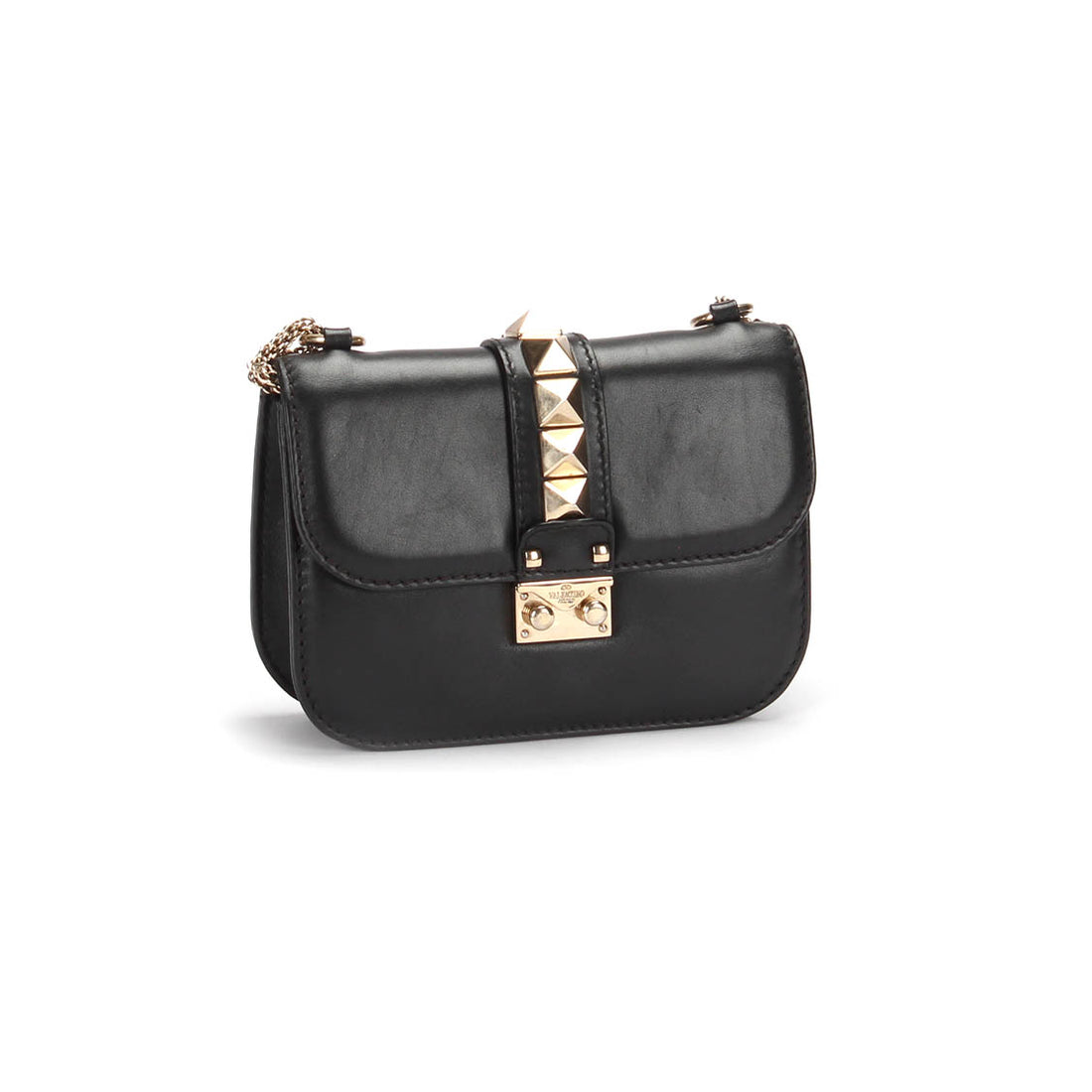 Glamlock Leather Crossbody Bag