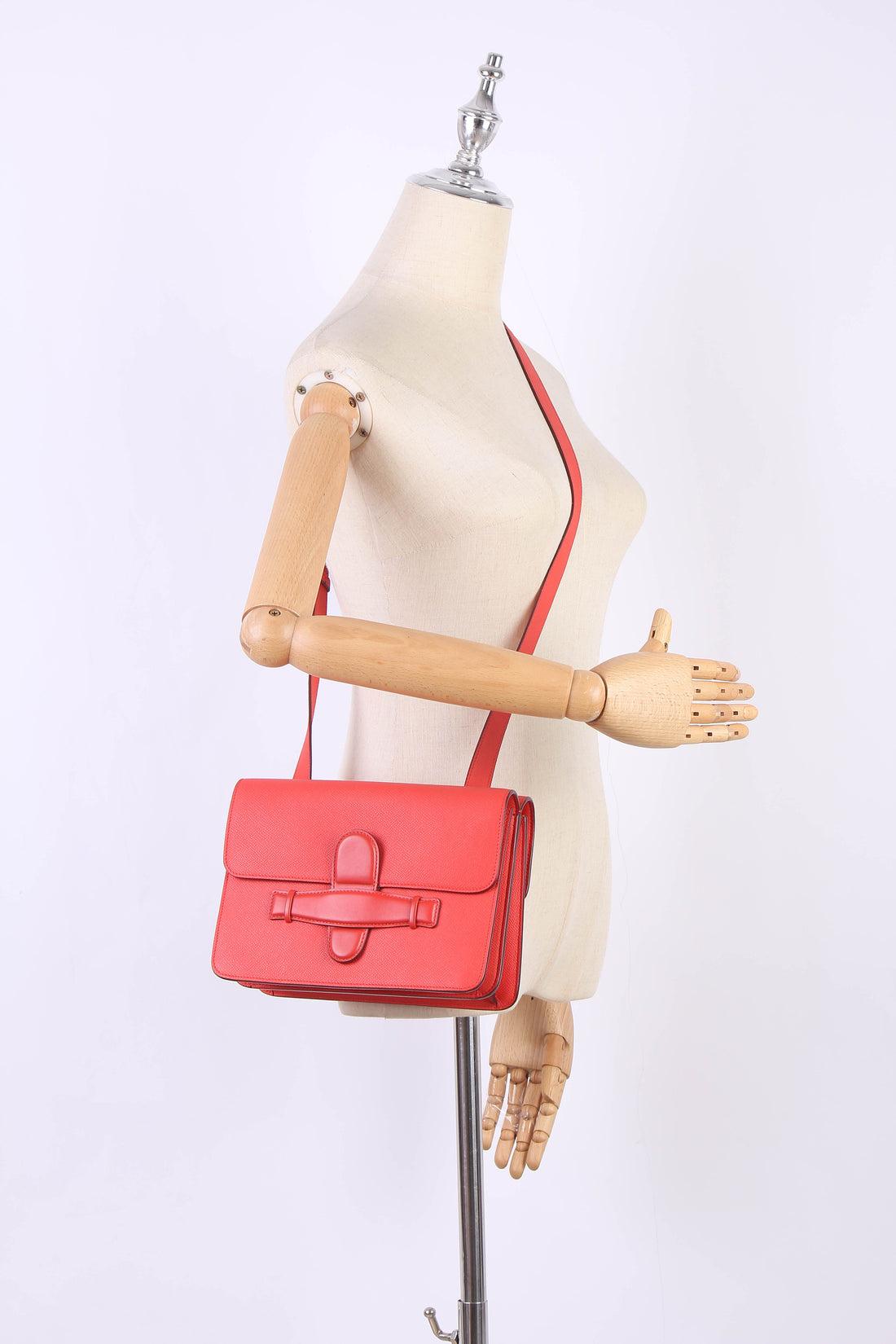 Symmetrical Leather Crossbody Bag