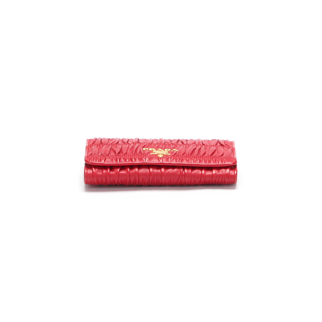 Gauffre Leather Wallet on Chain