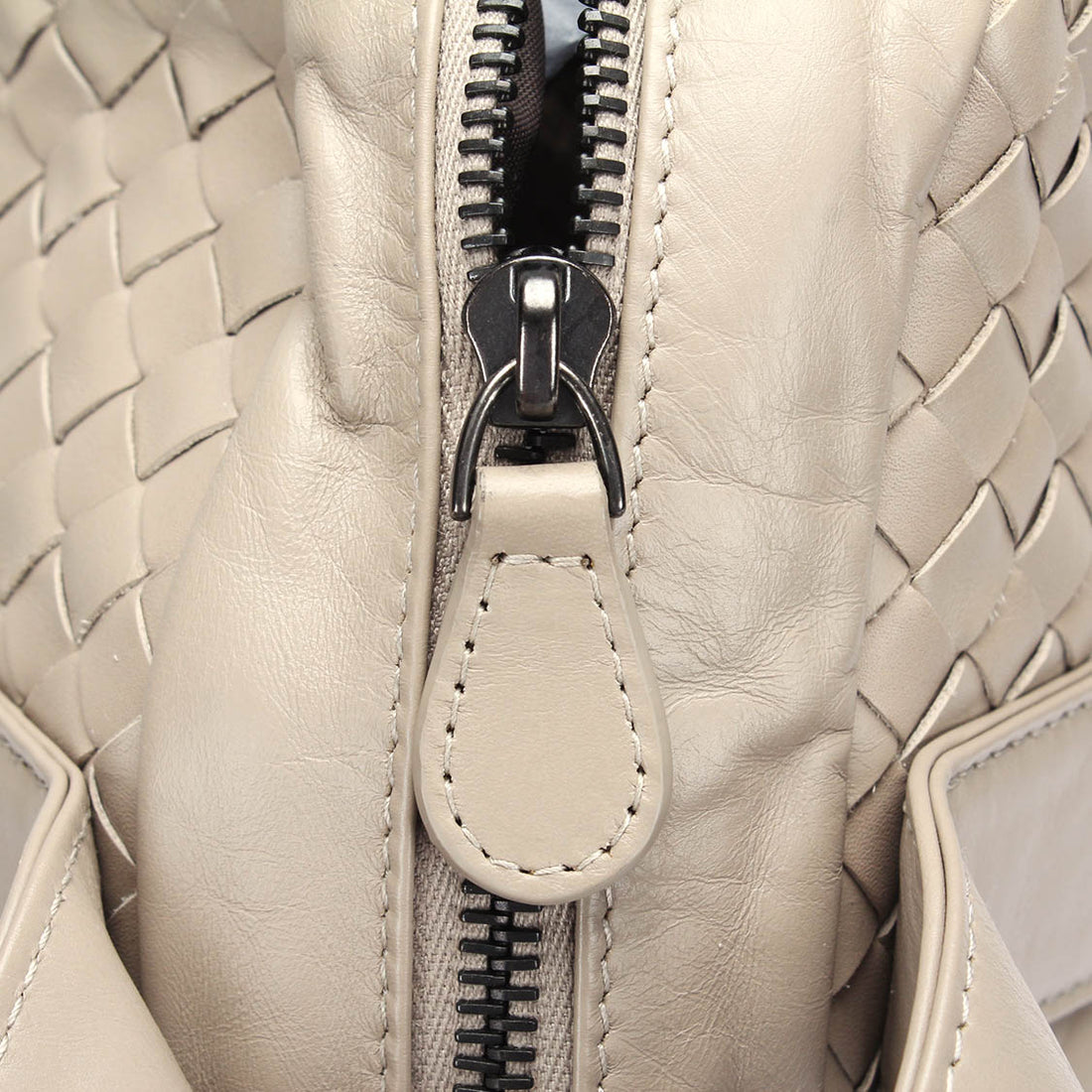 Intrecciato Leather Shoulder Bag