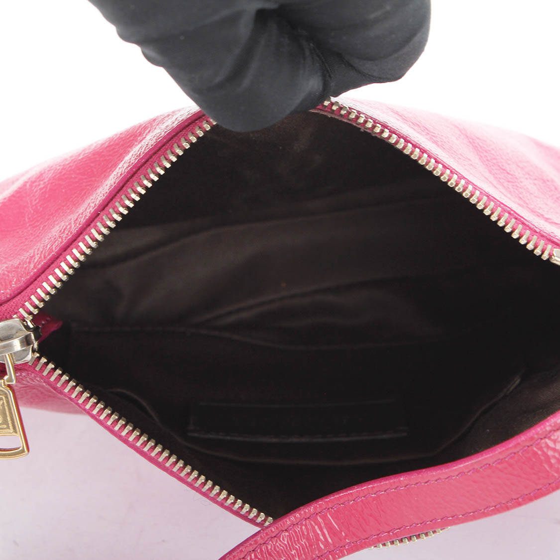 Patent Leather Monogram Shoulder Bag 203237