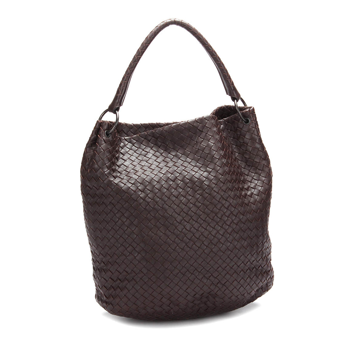 Intrecciato Leather Shoulder Bag