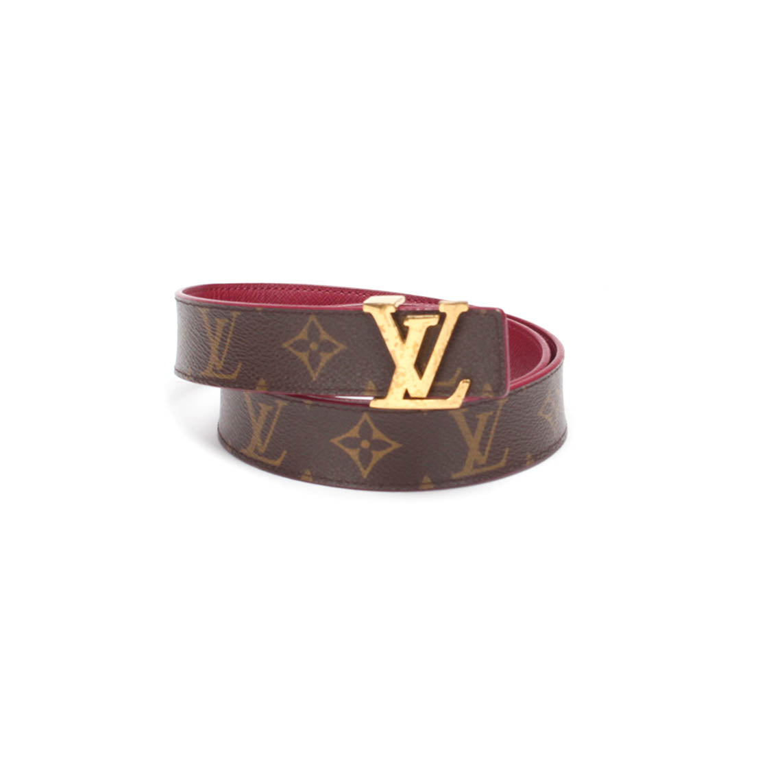 Louis Vuitton LV Initiales 30MM Reversible Belt Red