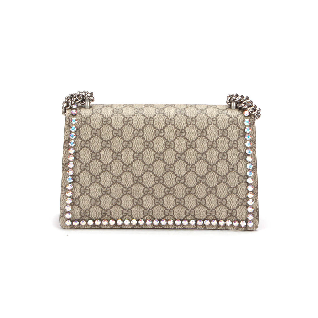 Small Crystal-Embellished GG Supreme Dionysus Shoulder Bag 400249