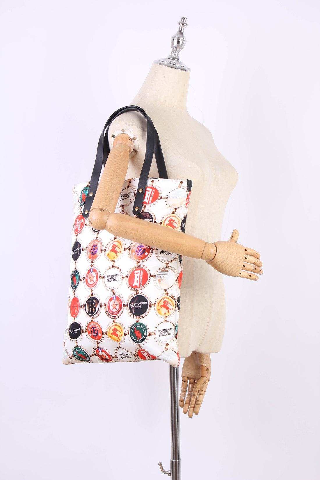 Printed Nylon Tote Bag