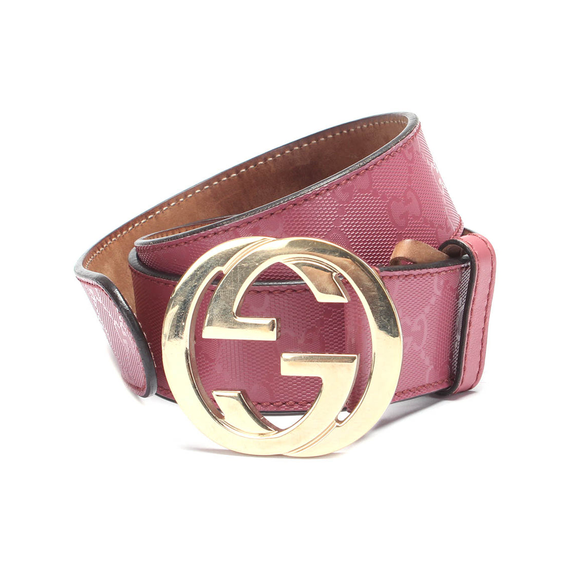 Interlocking G Leather Belt 114876