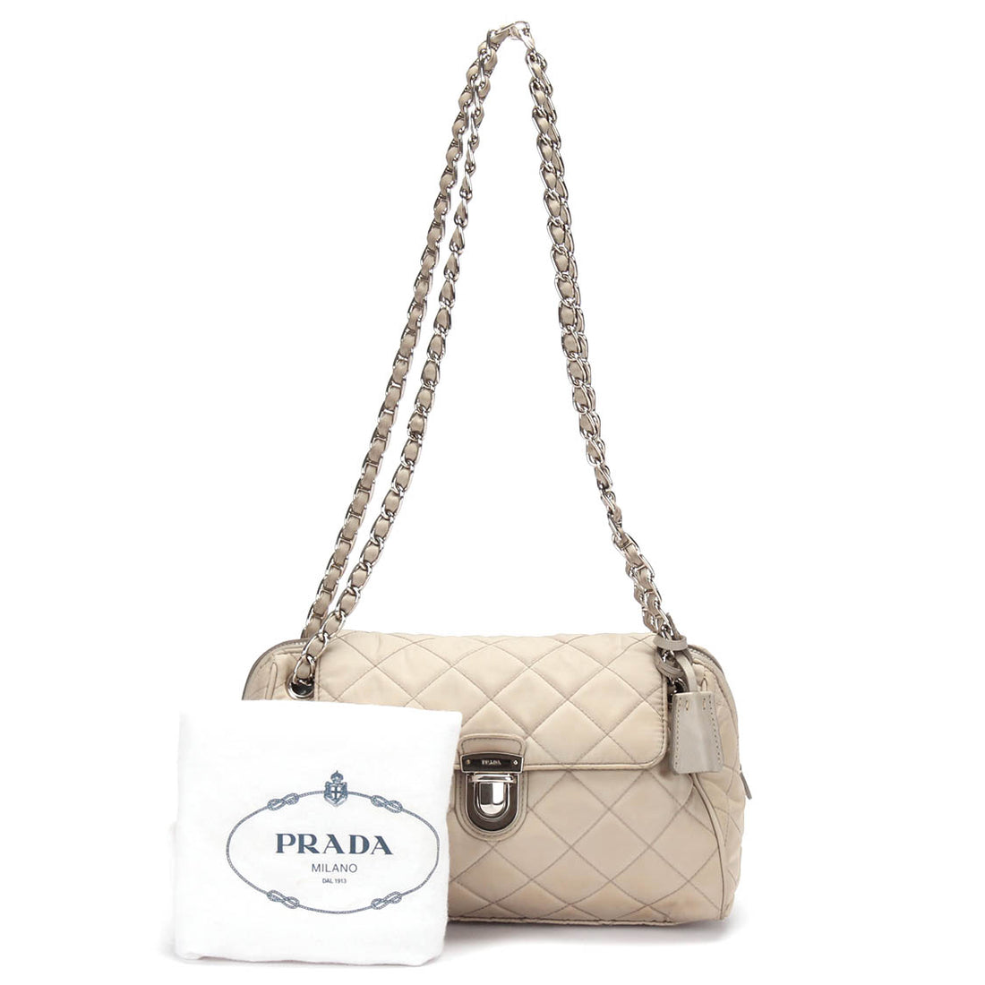 Tessuto Quilted Chain Shoulder Bag