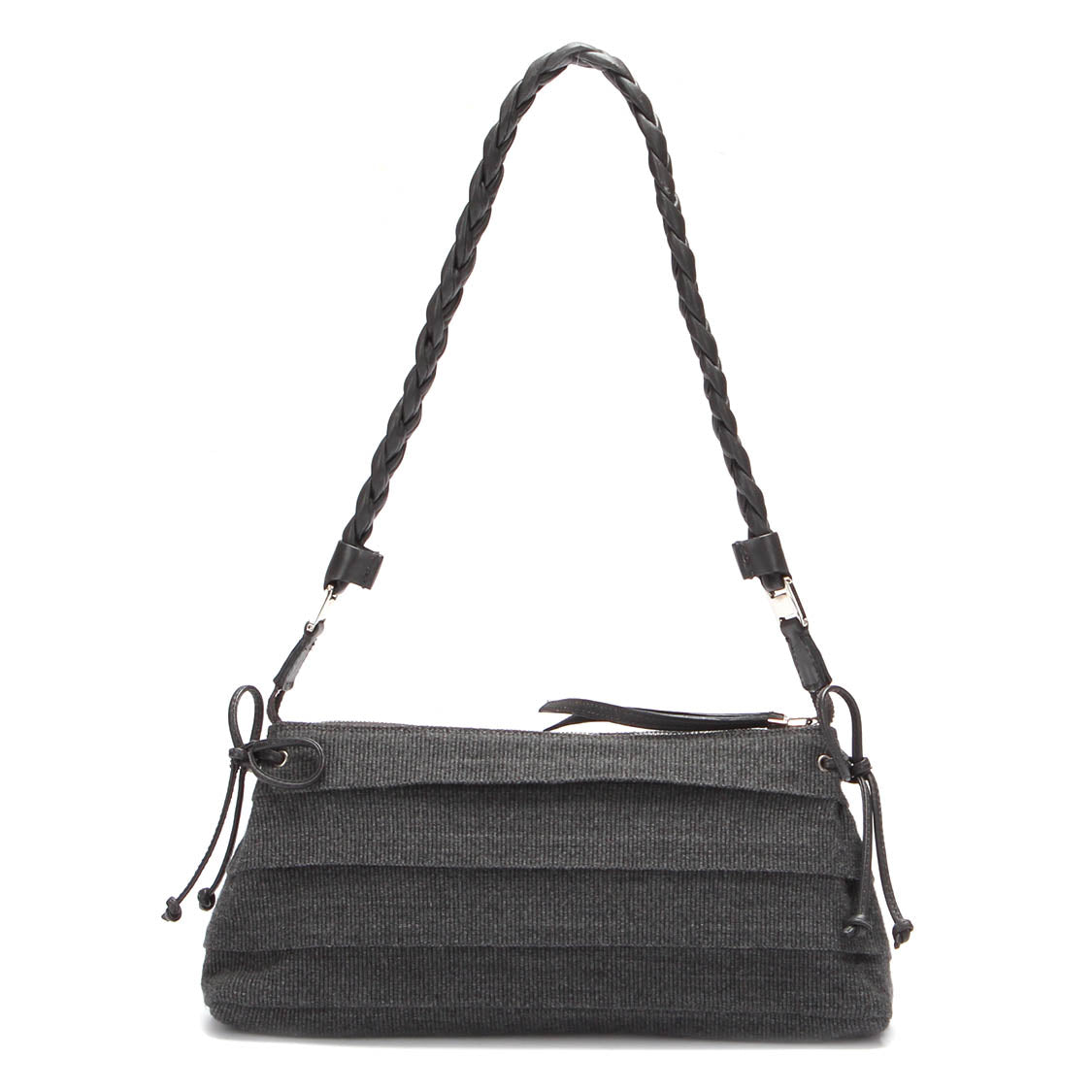 Canvas Frill Shoulder Bag