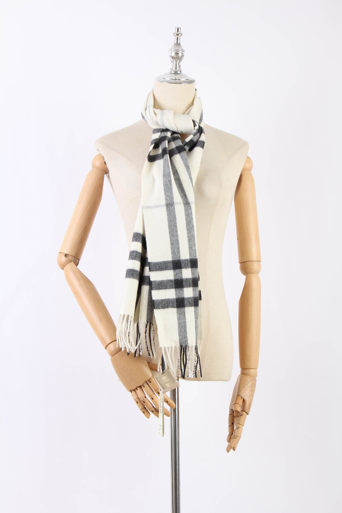 Check Cashmere Scarf