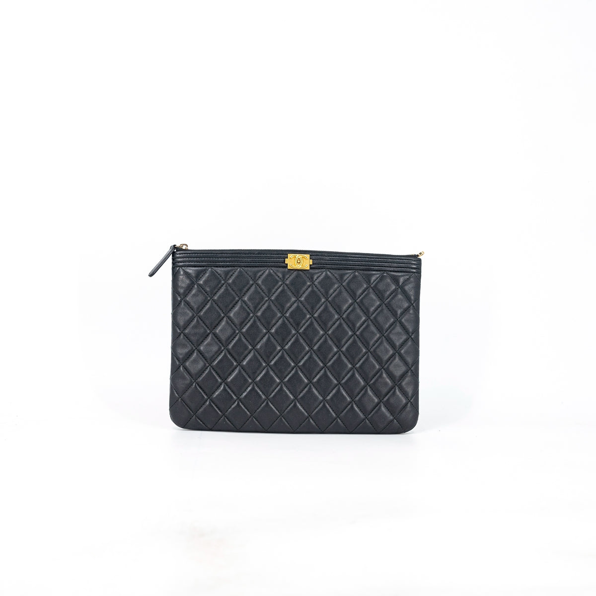 CC Quilted Leather Le Boy Clutch
