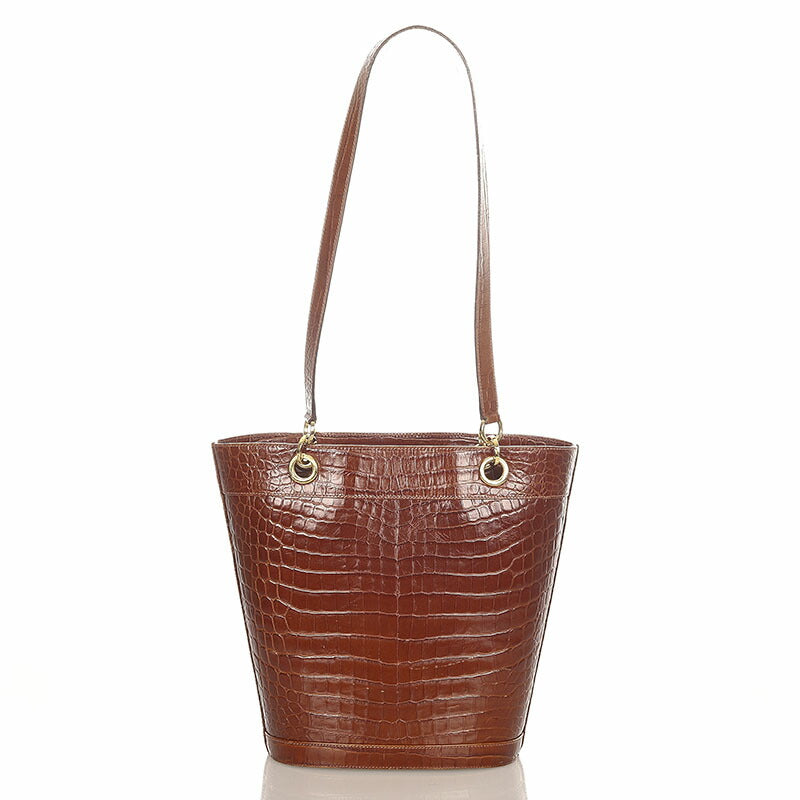 Embossed Leather Tote Bag