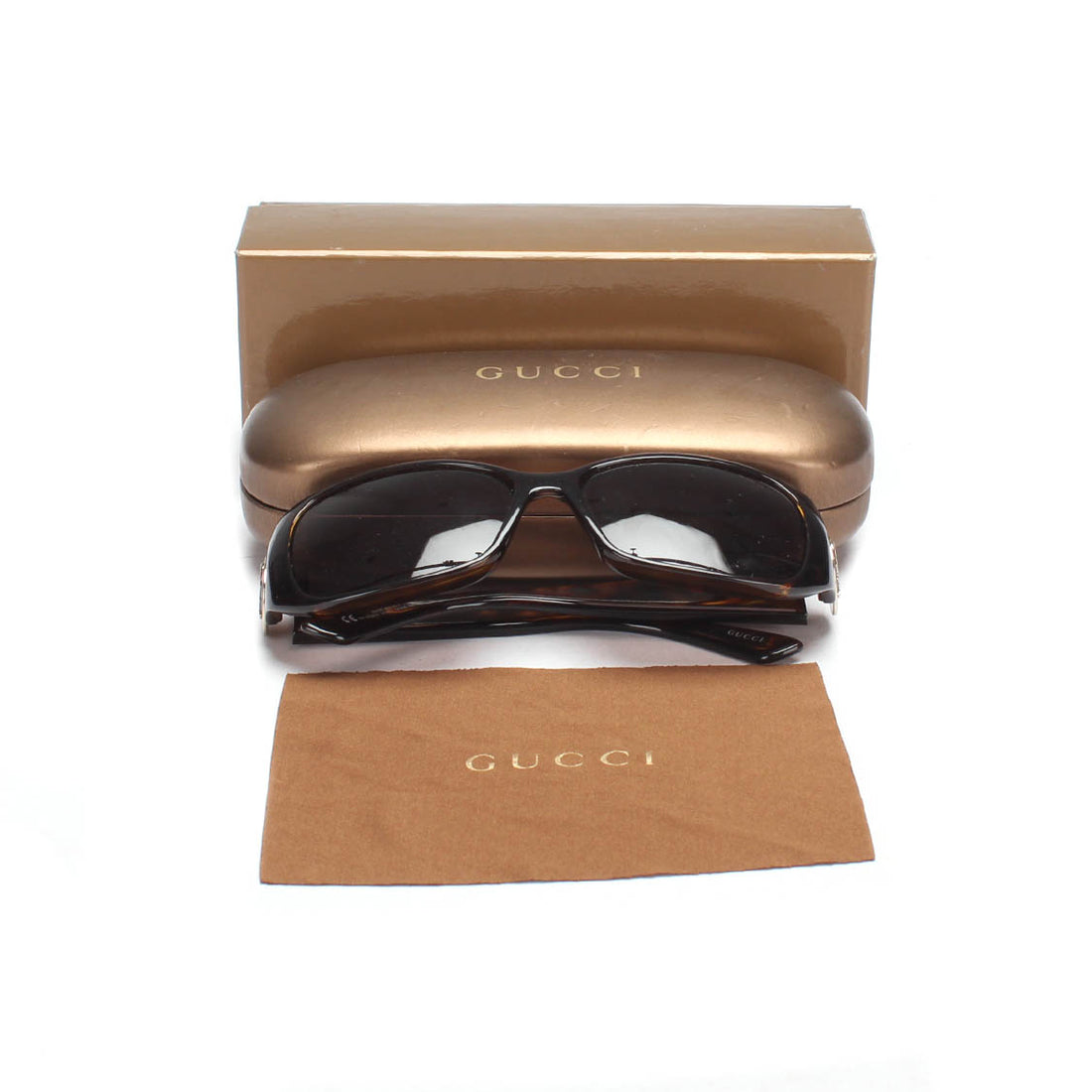 Tortoiseshell Rectangular Sunglasses