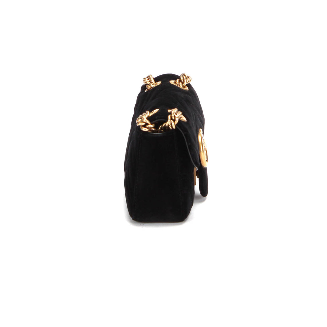 Mini GG Marmont Velvet Shoulder Bag 446744