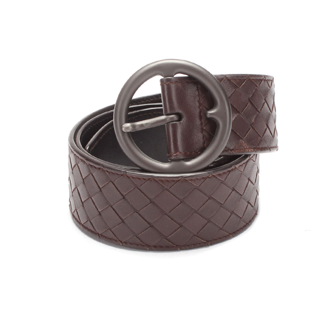 Intrecciato Leather Belt