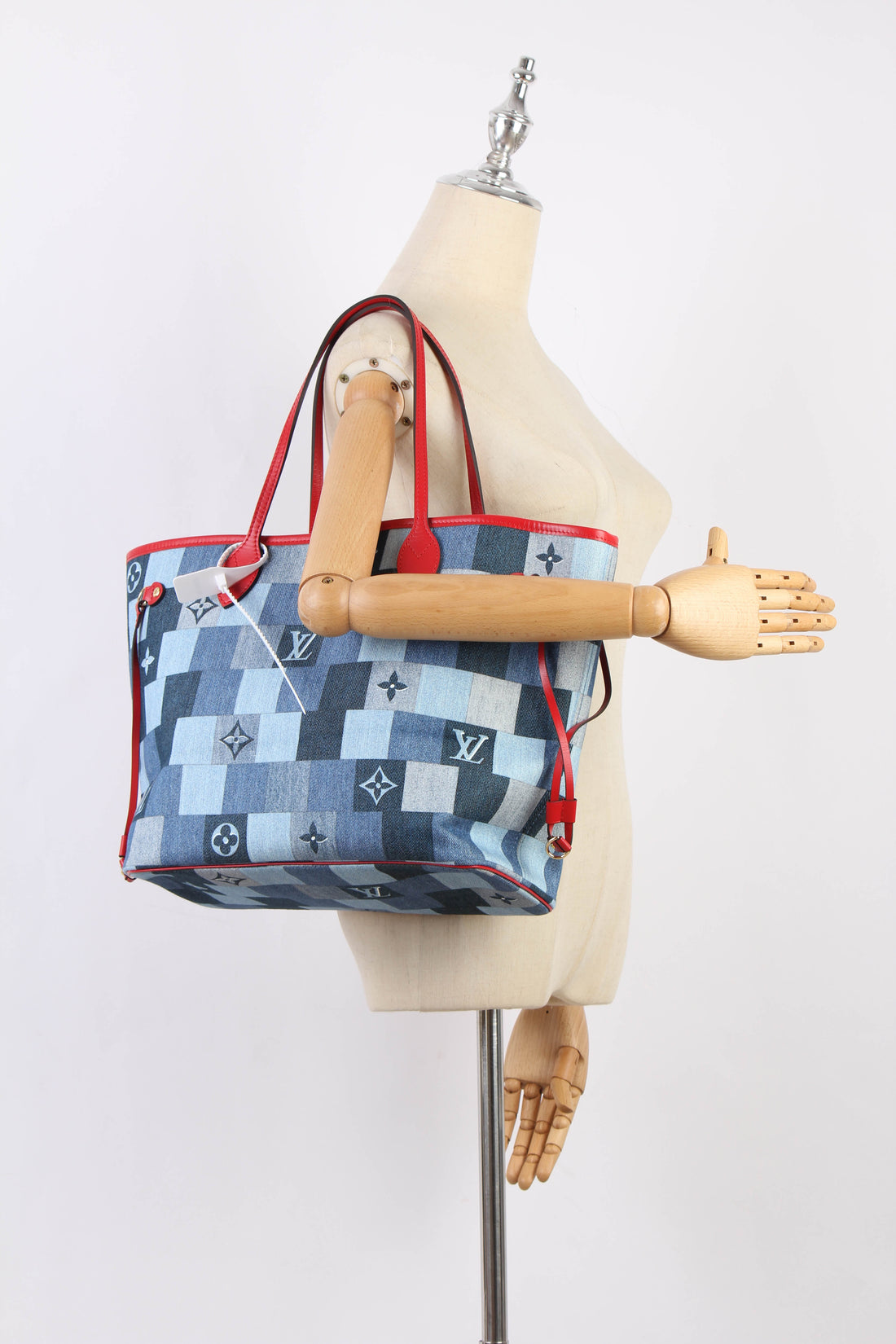 2019 Monogram Denim Patchwork Neverfull MM M44981