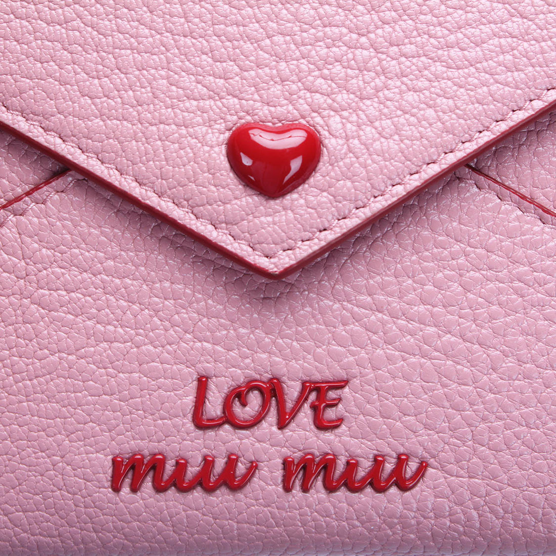 Love Envelope Leather Clutch Bag