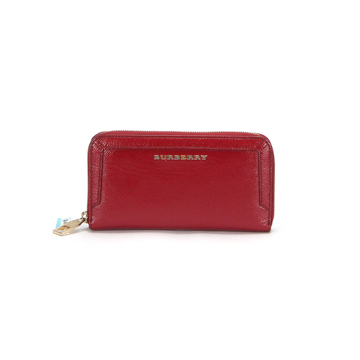 Leather Zip Long Wallet