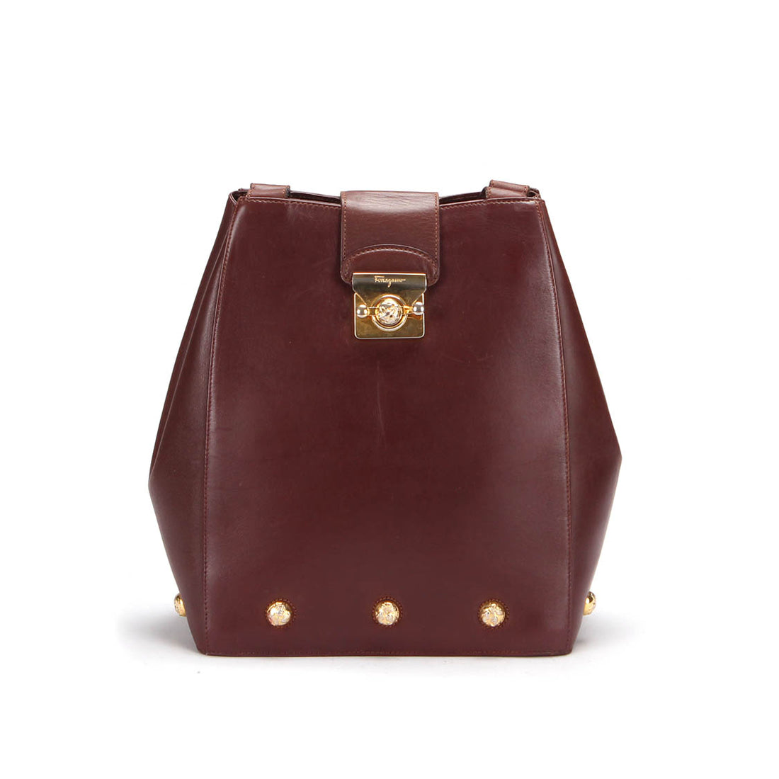 Studded Leather Shoulder Bag