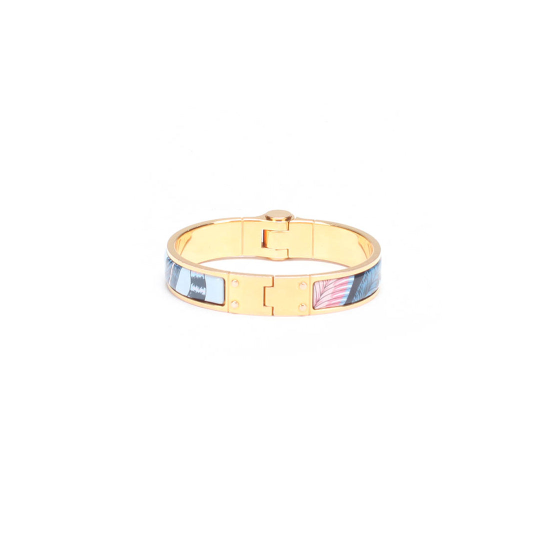 Savana Dance Hinged Narrow Enamel Bangle SP 01 96