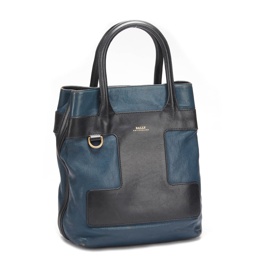 Bicolor Leather Handbag