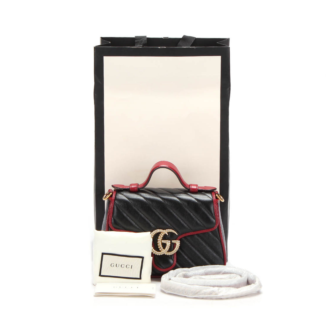 GG Marmont Mini Top Handle Bag 583571