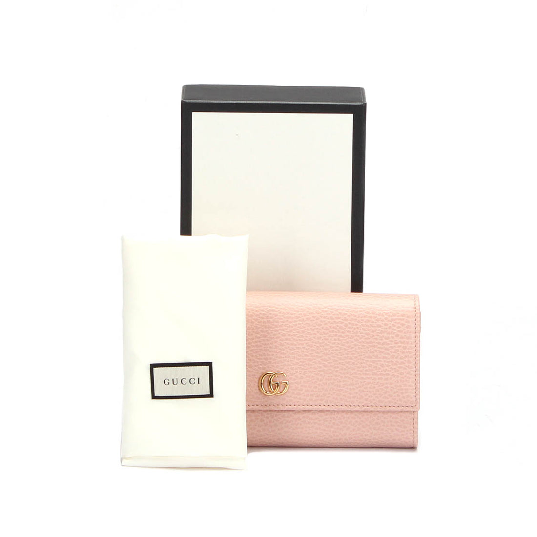 GG Marmont Leather Continental Wallet 456116