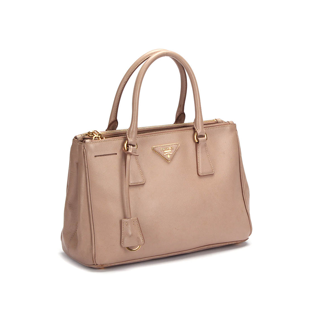 Saffiano Double Zip Galleria Tote Bag