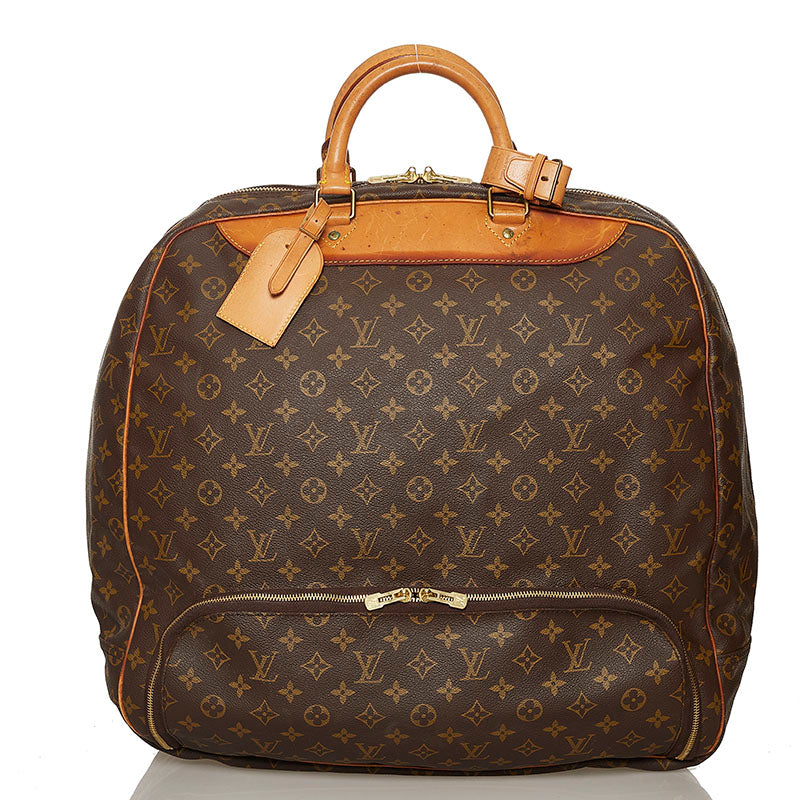 Louis Vuitton Evasion M41443 Monogram Canvas Travel Handbag Brown