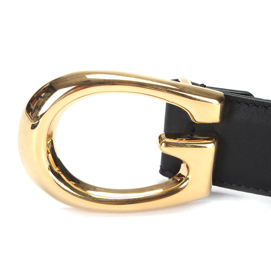 G Buckle Leather Belt 655566