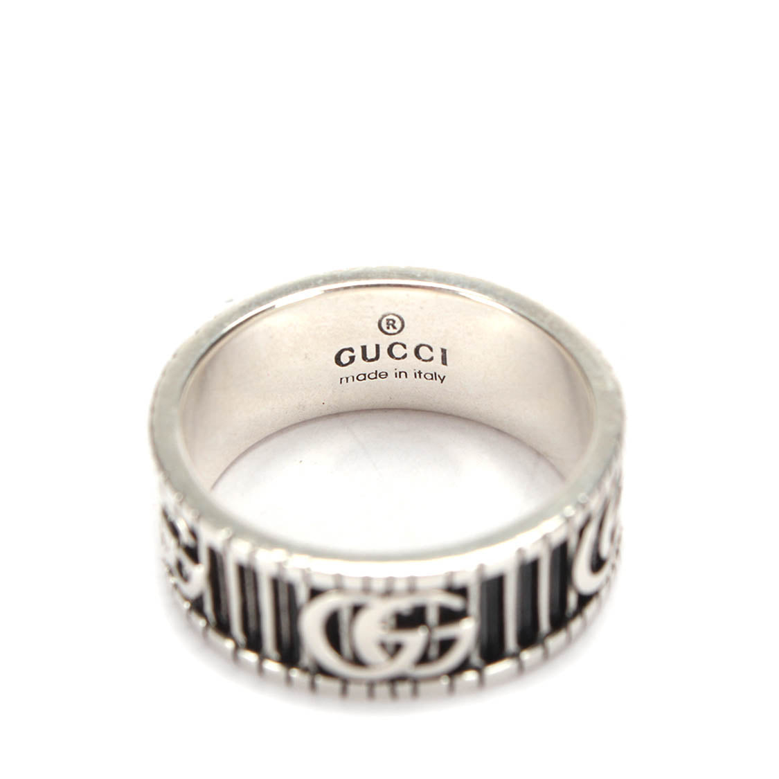 Double G Silver Ring