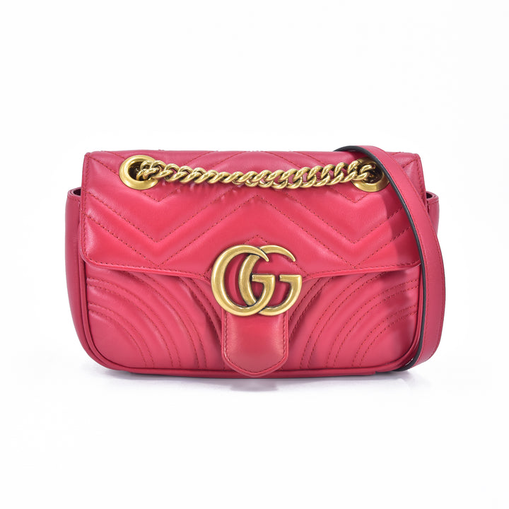 Mini GG Marmont Matelasse Shoulder Bag 446744