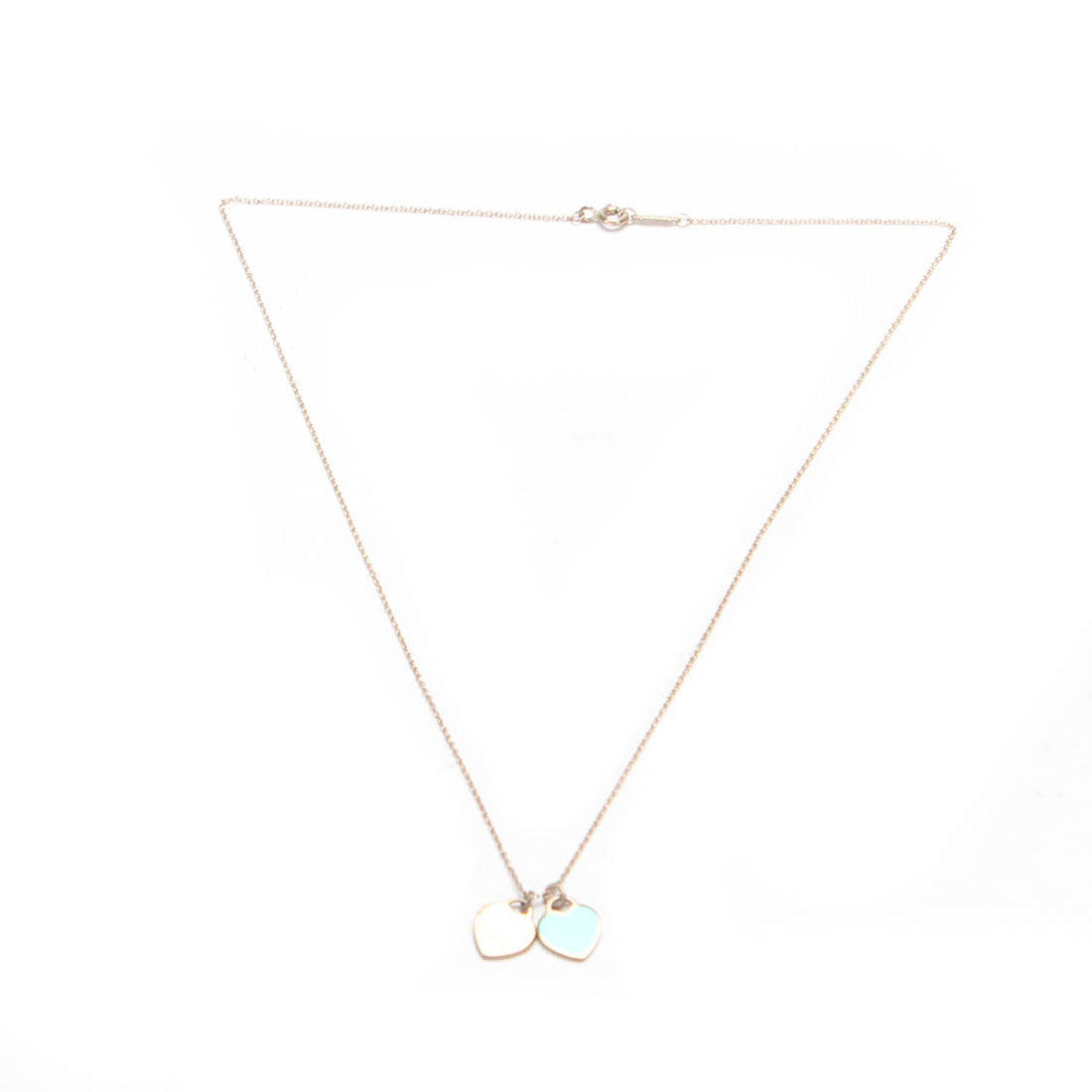 Return to Tiffany Double Heart Pendant Necklace